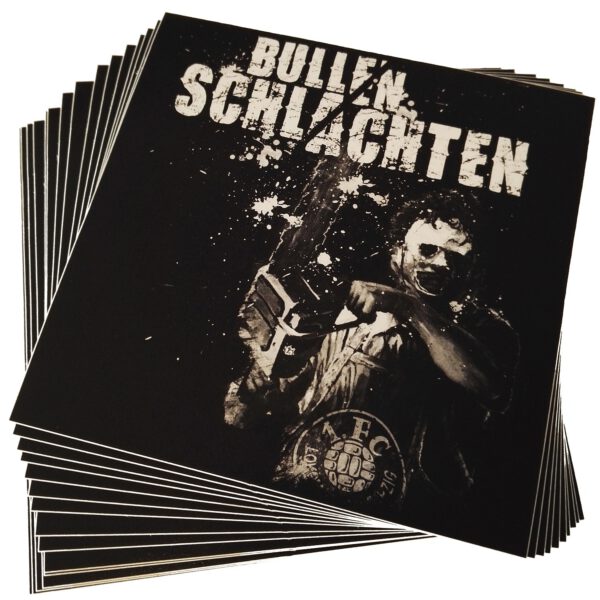 Aufkleber "Bullen schlachten"