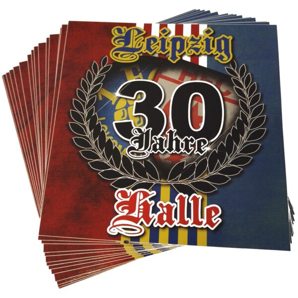 Aufkleber "30 Jahre Leipzig & Halle"