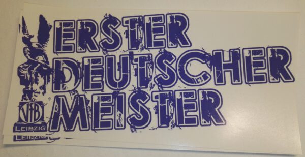 Aufkleber "Erster Deutscher Meister"