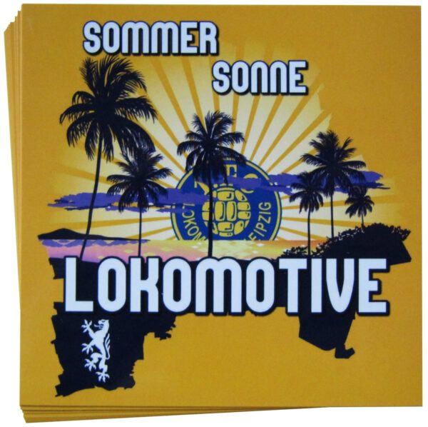 Aufkleber "Sommer Sonne Lokomotive"