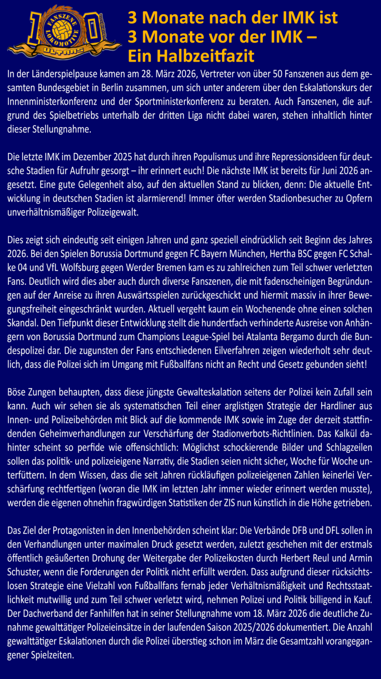 3 Monate nach der IMK ist 3 Monate vor der IMK - Ein Halbzeitfazit_Teil 1