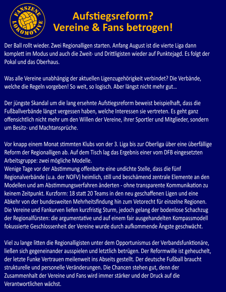 Aufstiegsreform - Vereine und Fans betrogen_Teil1